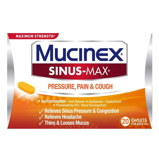 Mucinex Sinus-Max Severe Congestion Relief Caplets - Acetaminophen - 20ct