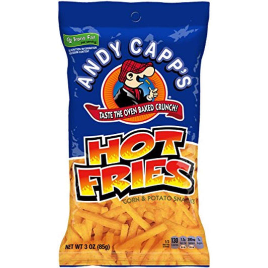 Papas fritas calientes de Andy Capp de 3 oz