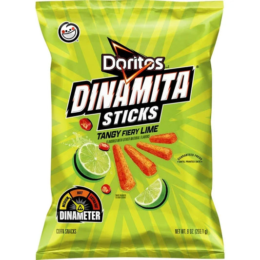 Doritos Dinamita Sticks Tangy Firey Lime 9oz