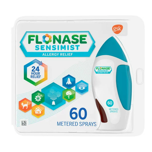 Flonase Sensimist Non-Drowsy Decongestant Allergy Relief Medicine Nasal Spray, 60 Sprays