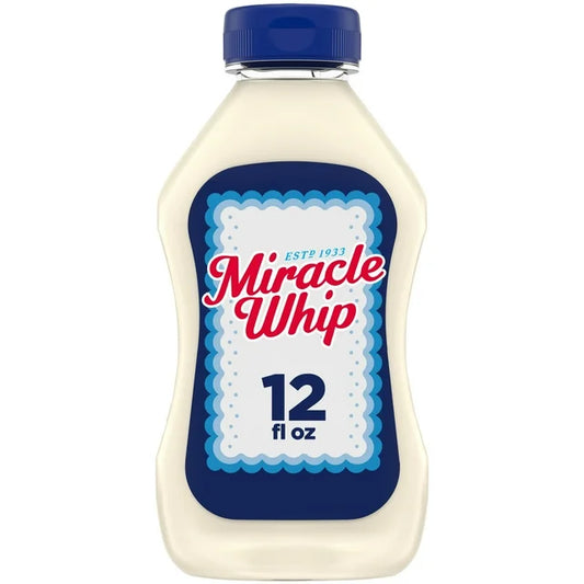 Aderezo Miracle Whip tipo mayonesa, botella exprimible de 12 oz