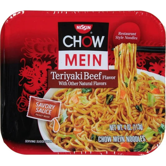 Nissin Teriyaki-Beef Flavor Chow Mein Noodles 4oz