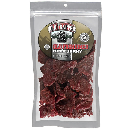 Old Trapper Naturally Smoked Original Old Fashioned Beef Jerky 10oz Resealable Bag