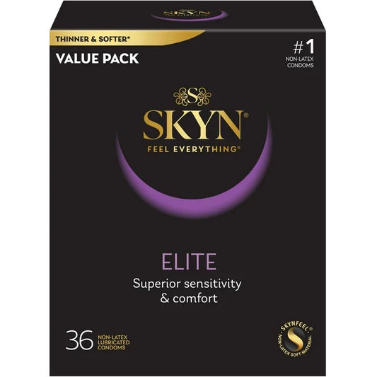 SKYN Elite 润滑非乳胶避孕套，36 片